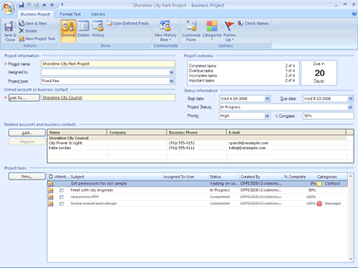 microsoft business contact manager 2007 overview