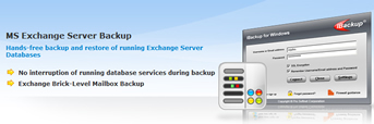 IBackup Exchange Server Backup