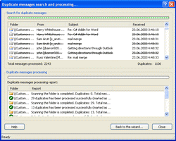 Duplicate email remover for Microsoft Outlook