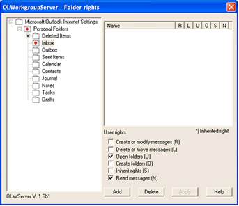 Sharing Outlook folders with OLFolders